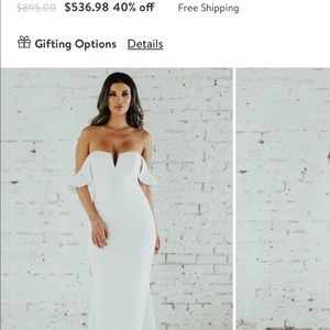 NOEL AND JEAN BY KATIE MAY WHITE GOWN SZ4